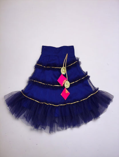 Navy and Pink Lengha choli